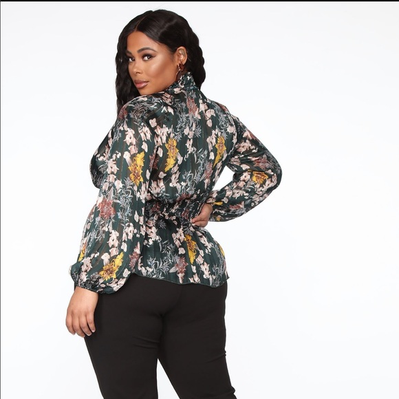 Chiffon blouse fashion nova - Picture 4 of 8